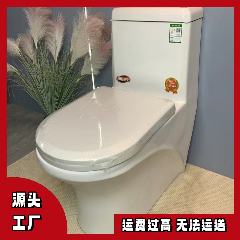Rural household toilet renovation ceramic toilet integrated sitting toilet, direct flush siphonic dry toilet bathroom manufacturer pic 1