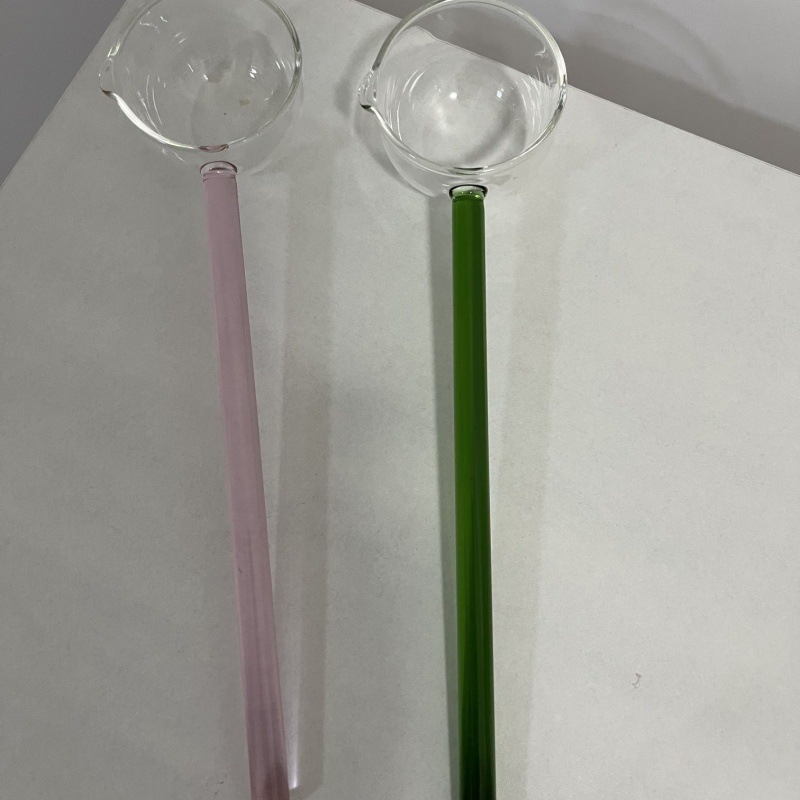 高硼硅耐热玻璃汤勺玻璃勺热油勺可以直接明火加热的勺详情10