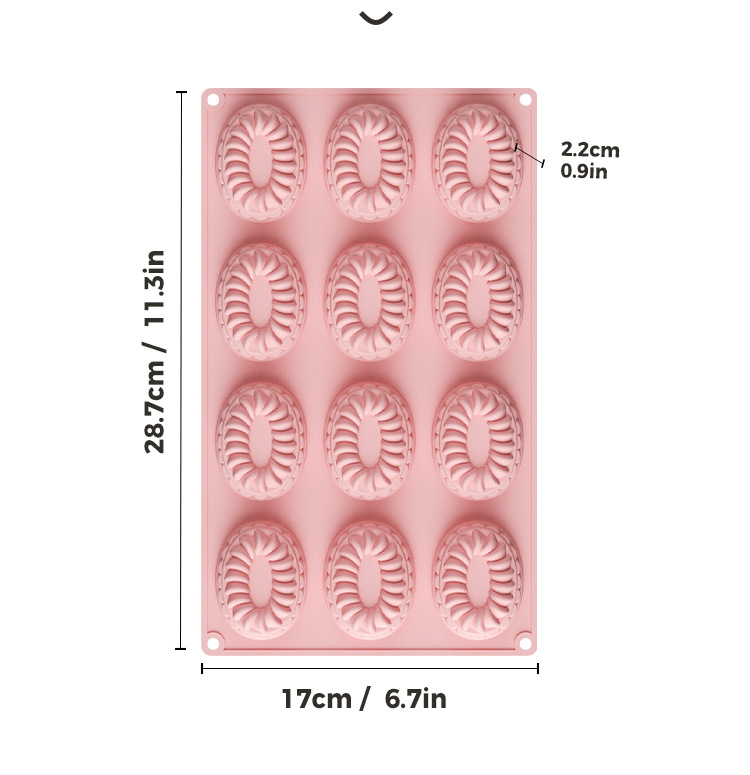 New 12-piece French mousse cookie series food-grade silicone mold chocolate pudding baking cake mold pic 10