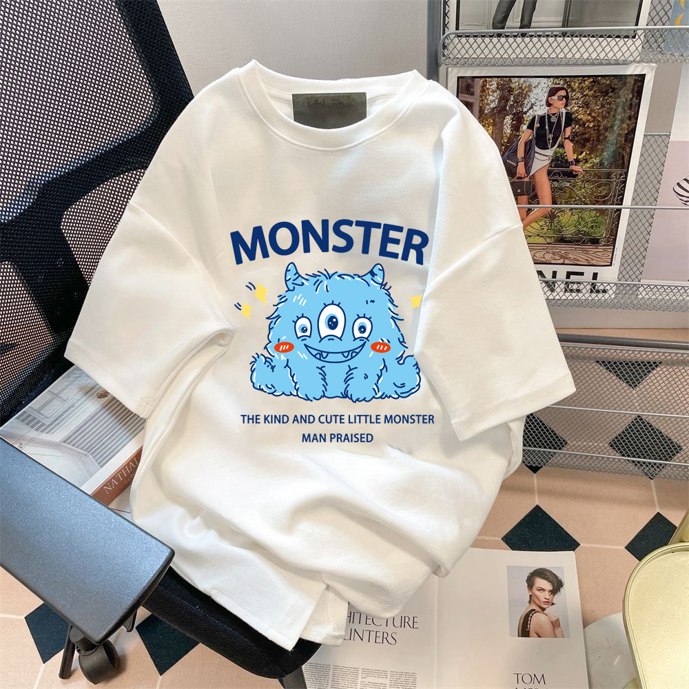 爆款韩版卡通史努比短袖T恤男女同款情侣装百搭潮流帅气上衣服潮t详情7