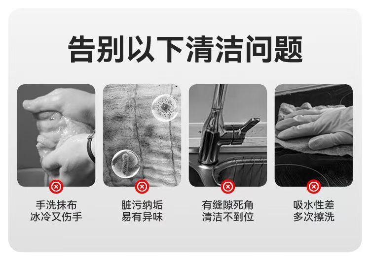 Hand-washable indoor dual-purpose small rubber cotton mop, household desktop dry and wet spray mini handheld mop pic 4