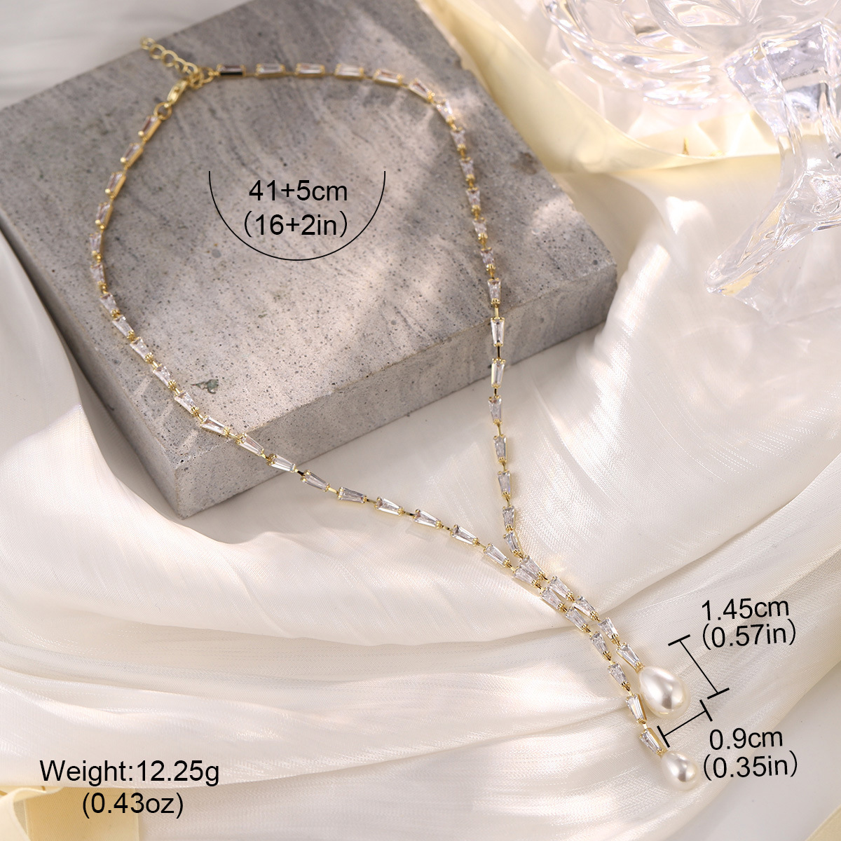 New pearl quality thick chain irregular texture tassel long bone chain necklace, high-end fashion clothing and accessories manufacturer wholesale pic 25