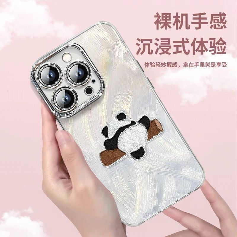 爬树熊猫适用苹果16手机壳15/14/13全包边iPhone12/11防摔xs/xr/x详情3