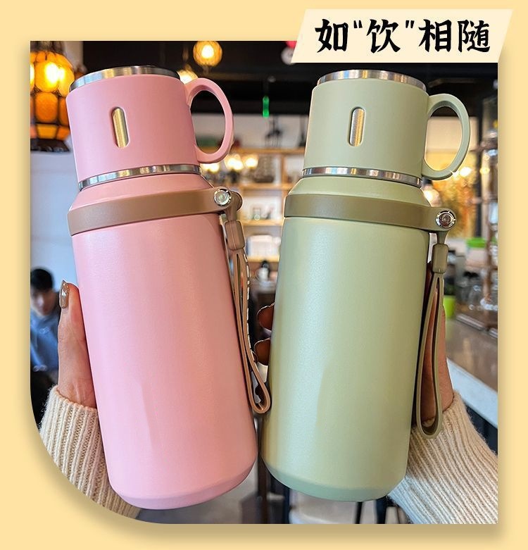 家用保温杯大容量保温水杯女高颜值咖啡杯316不锈钢水杯便携杯子详情2