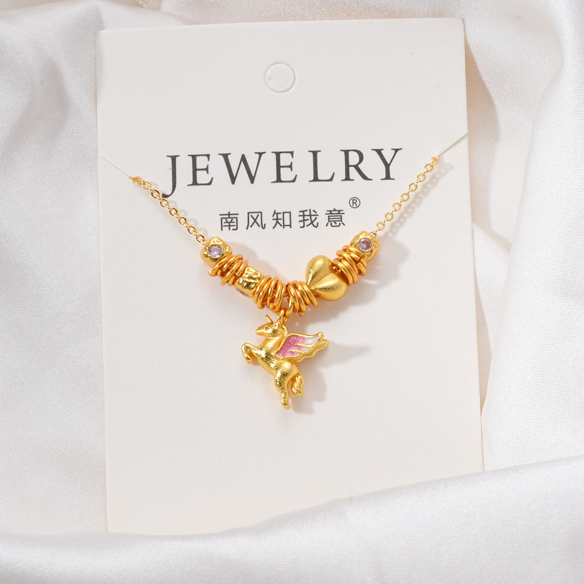 Ancient Vietnamese sand gold accessories, high color retention, beaded peach with zirconium pendant, bracelet, necklace, extension chain diy accessories pic 12