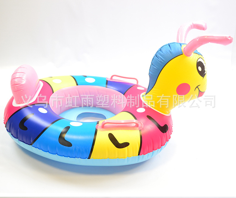 夏天蚂蚁艇水上充气儿童玩具座圈带扶手防侧翻游泳圈婴儿坐圈批发详情7