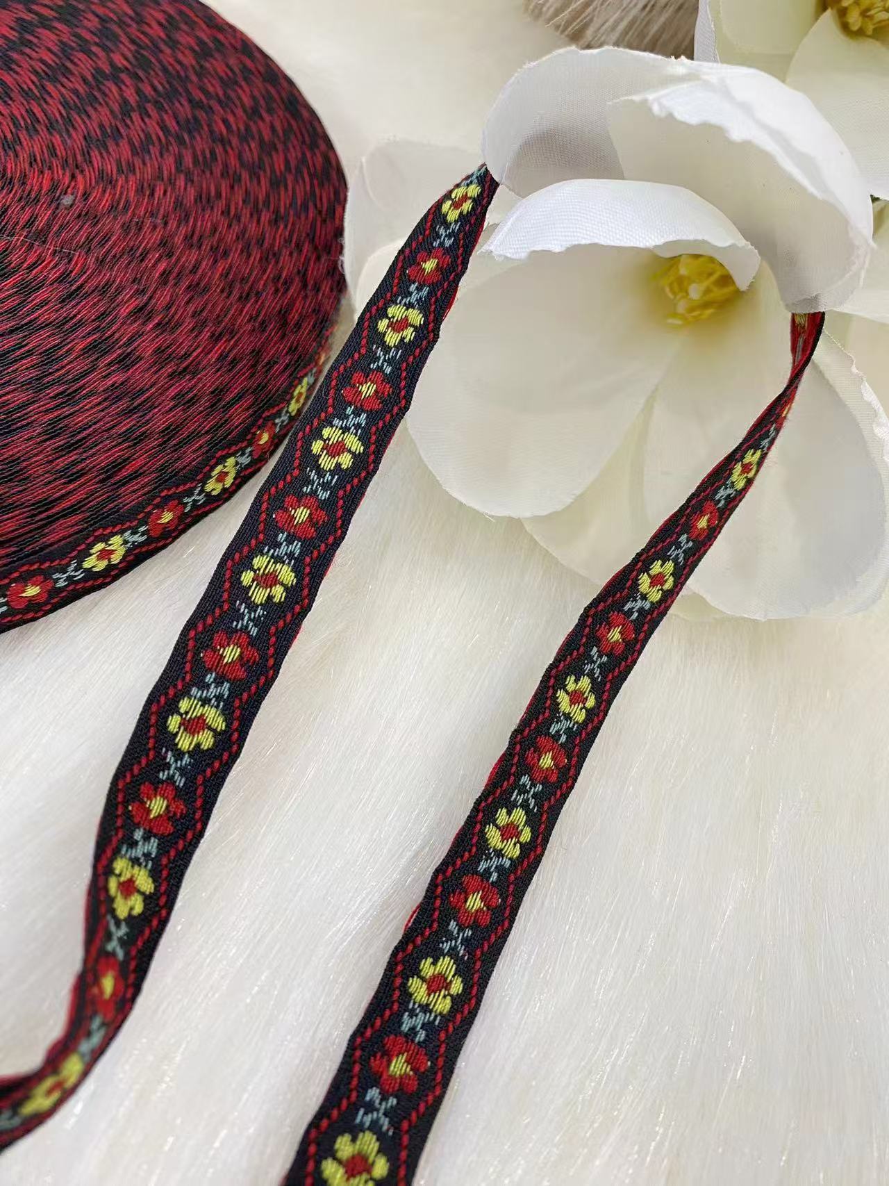 多种款式现货民族风提花刺绣织带新春发饰头饰辅料批发厂家直供详情26