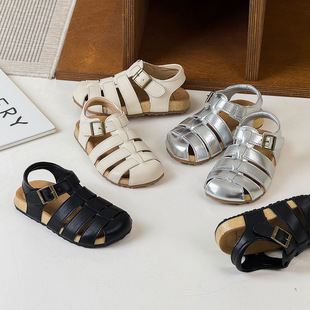 2025年夏季新款儿童老爹鞋时尚旋转扣童鞋单网透气男女童运动跑鞋详情15