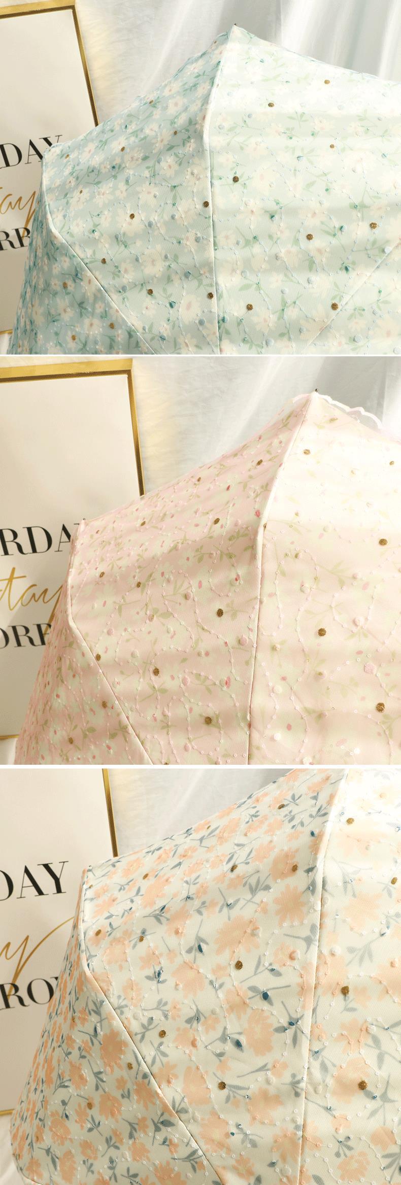【新品】超甜美蕾丝全自动伞女神双层黑胶防晒防紫外线晴雨两用遮详情15