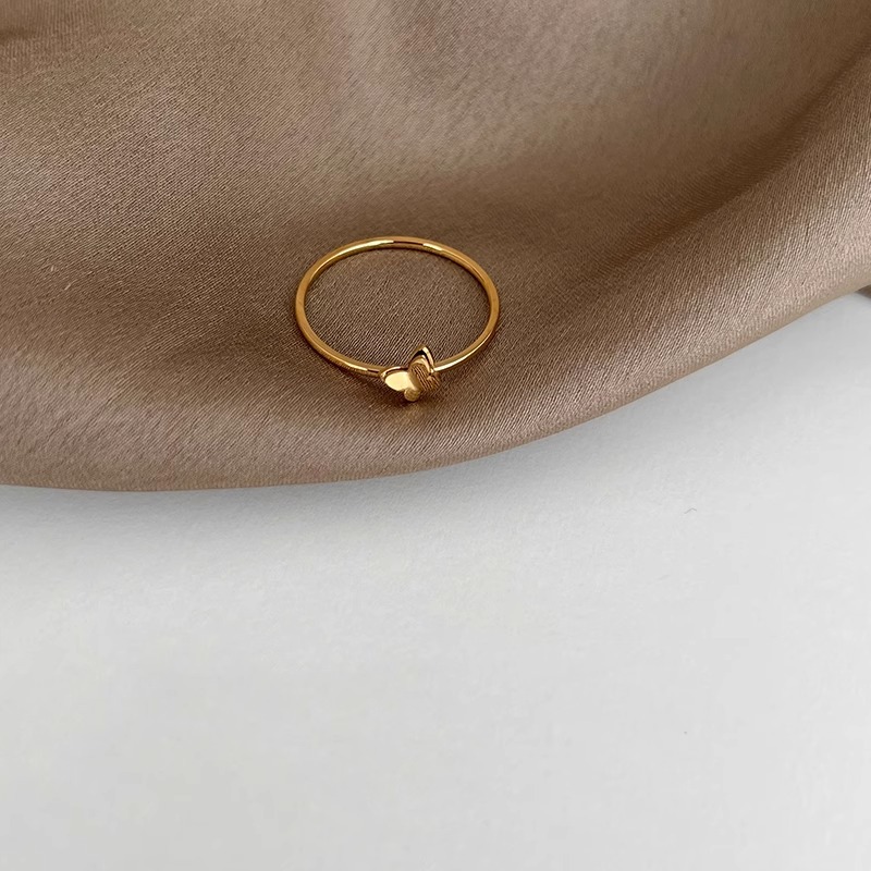 French InS-style double-layer small butterfly ring, a unique index finger ring, a retro and versatile high-end ring accessory for women pic 2