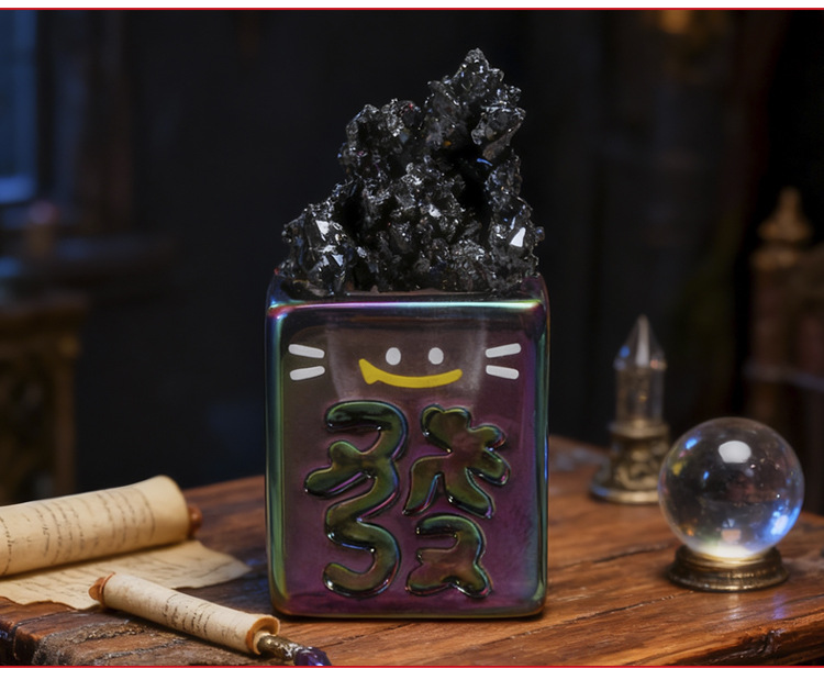 猫猫PAI福运将至能量盲盒卡通创意设计桌面摆件萌趣水晶摆件盲盒详情19