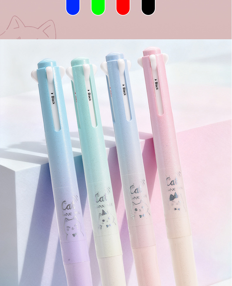 The WYH23219 multi-color gel pen, ST water pen and student carbon pen of Weiya Hui Shan offer smooth writing pic 3