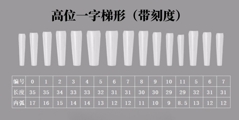 街遇细狗甲片辅助线长梯长尖全欧美无痕磨砂免刻磨美甲店美甲贴片详情7
