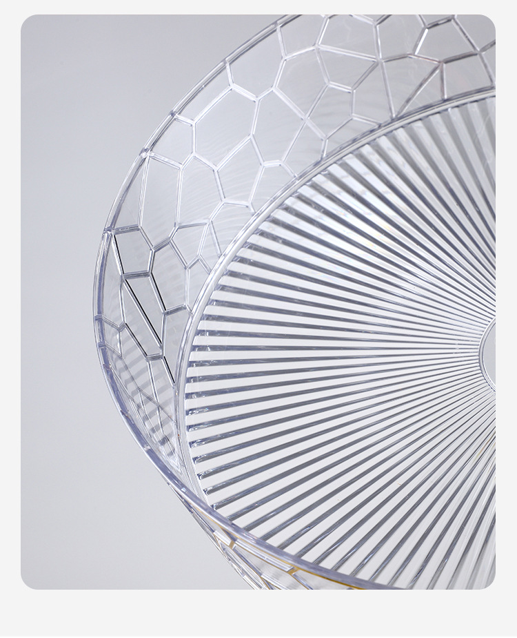 2024新款带盖水果盘家用客厅茶几零食收纳盒塑料PET加厚防尘餐盘详情13