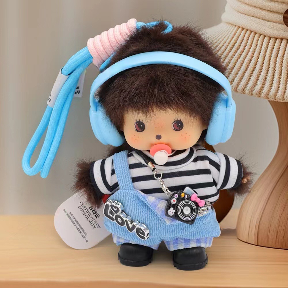 Factory direct sales of genuine Mengqiqi plush toy pendants and accessories, 15cm dolls, cross-border toys wholesale pic 15