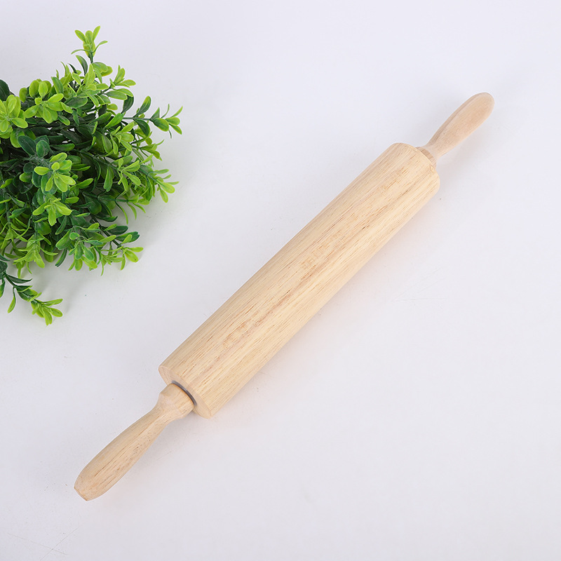 During the Spring Festival, the whole family makes dumplings with solid wood rolling pins, non-stick rolling rollers, and household rolling pins in stock for wholesale pic 9