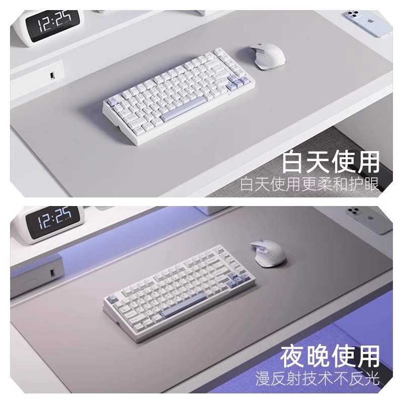 加厚电脑桌垫办公笔记本键盘桌面超大号鼠标垫防水防油免洗书桌垫详情4