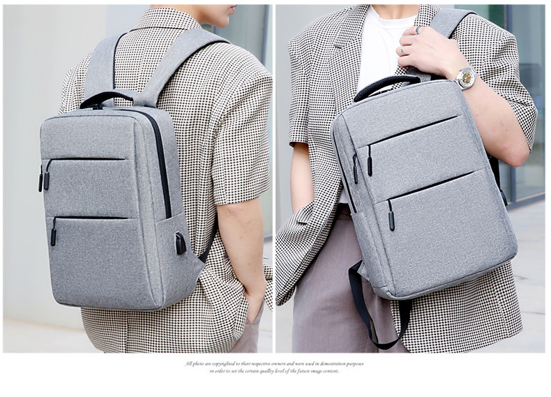 Cross border business backpack mochila multifuncional de gran capacidad para hombres advanced sense laptop bag USB imprimible pic 17