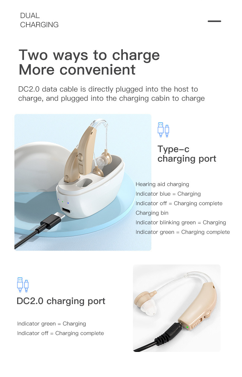 Wholesale of cross-border elderly hearing aids, sound amplifiers and portable power banks pic 8