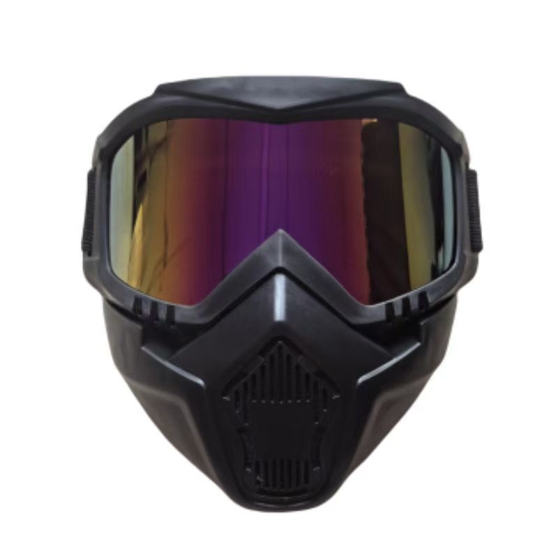 哈雷头戴式电焊面罩防强光护目防护骑行越野防风面罩可拆卸电焊帽详情14