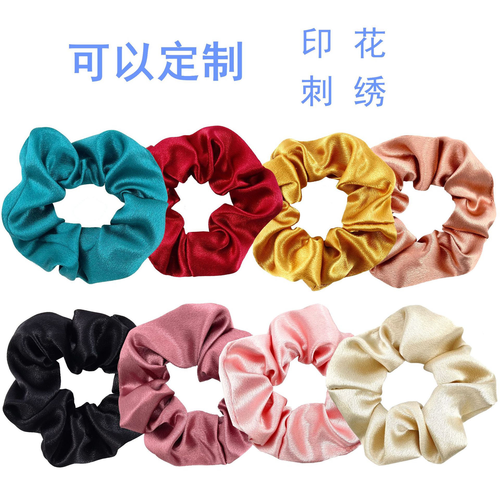 Silk large intestine hair band, hair accessory and fashionable hair rope 095159305 pic 3