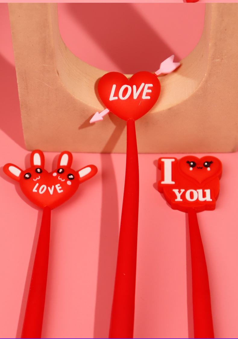 情人节系列卡通创意甩甩笔爱心中性笔商务礼品现货可爱文具用品详情6
