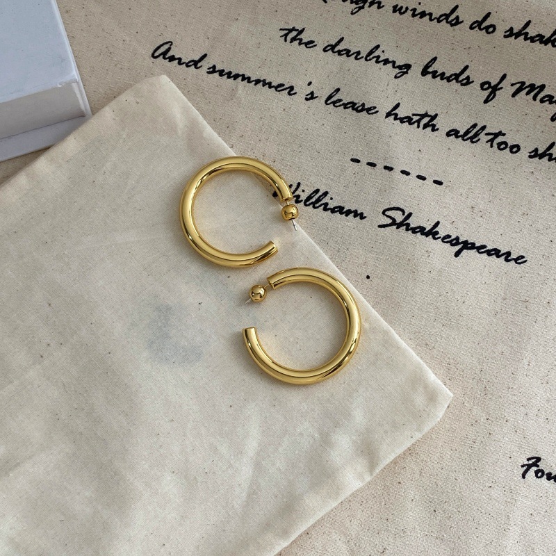 SophieBu*ai经典圆圈独特感耳圈高级感气质个性简约hoops耳环饰品详情14