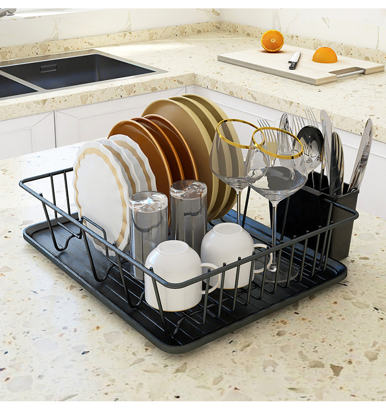 厨房碗碟碗筷收纳架水槽橱柜置物架碗架盘子沥水架放碗盘收纳盒子详情13