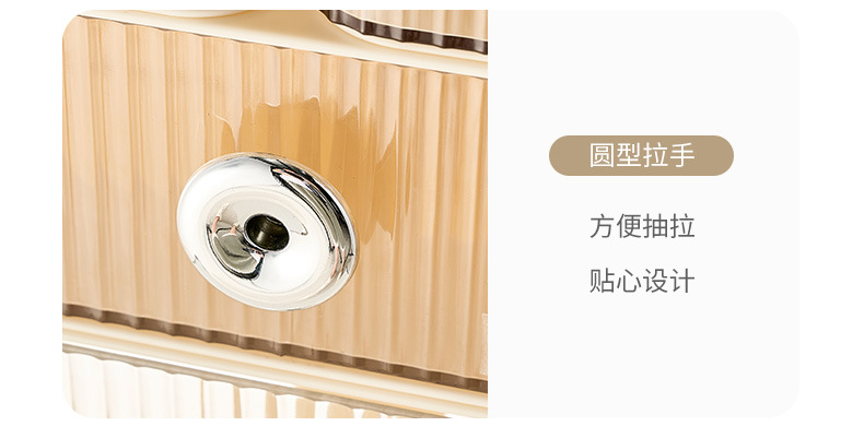 Desktop storage box, shelf, bedroom creative light luxury storage, jewelry and cosmetics storage pic 9