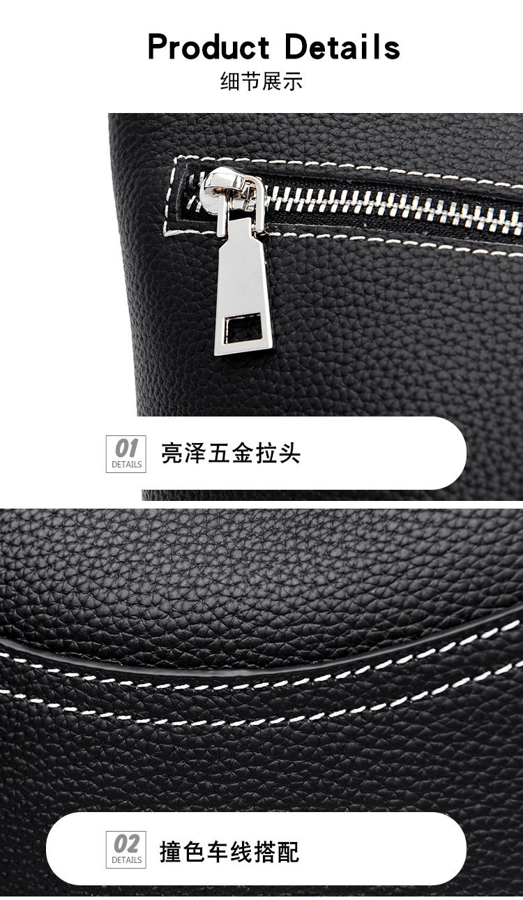 真皮流浪包女包头层牛皮包街拍新款潮时尚百搭三层软皮单肩斜挎包详情21