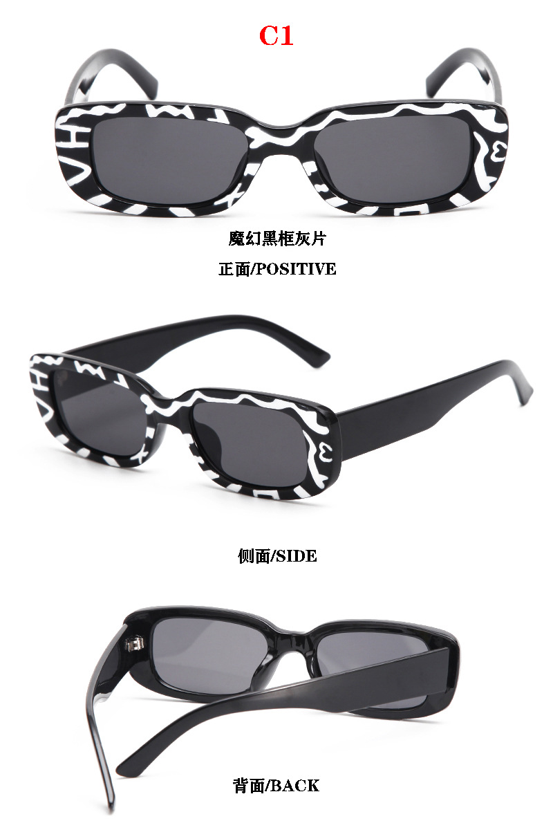 2022 New trendy square small-frame sunglasses for women and beach sunglasses for men, cross-border sales, wholesale of fashionable sunglasses pic 5