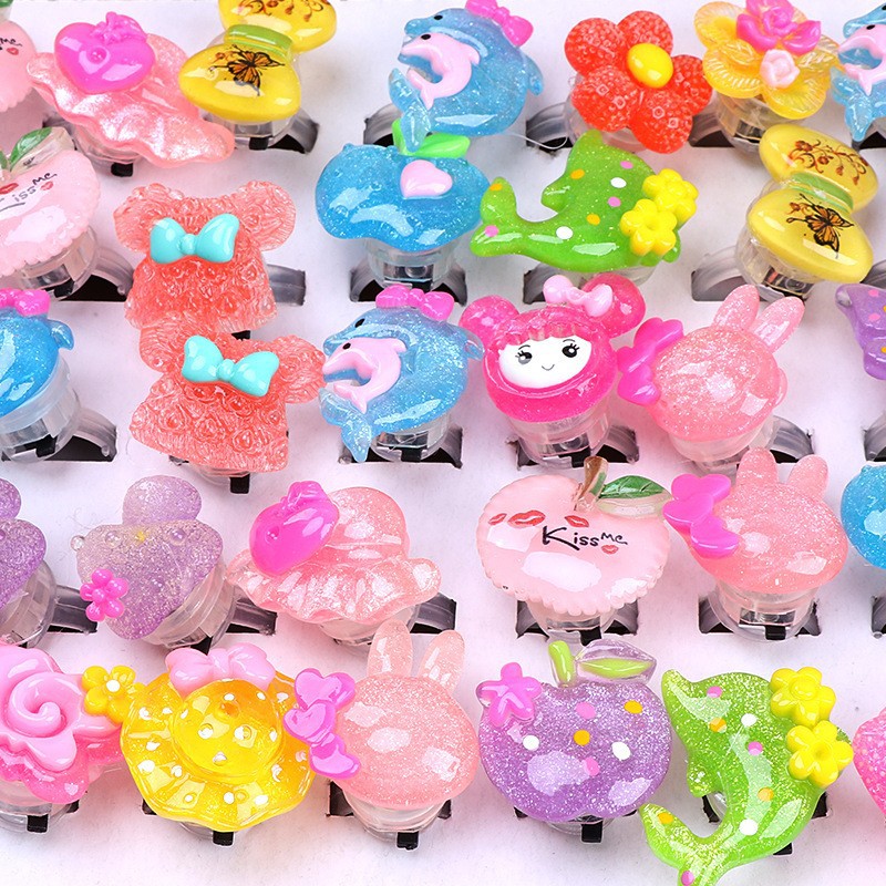 儿童亚克力发光戒指  发光手指灯led闪光儿童戒指玩具地推于具详情8