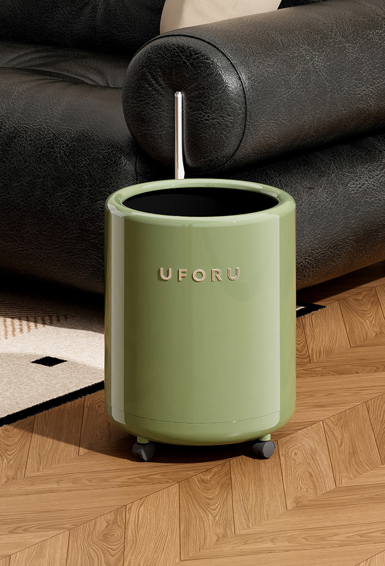 垃圾桶大号大容量高级感轻奢家用客厅卧室内外双层塑料垃圾筒带盖详情15