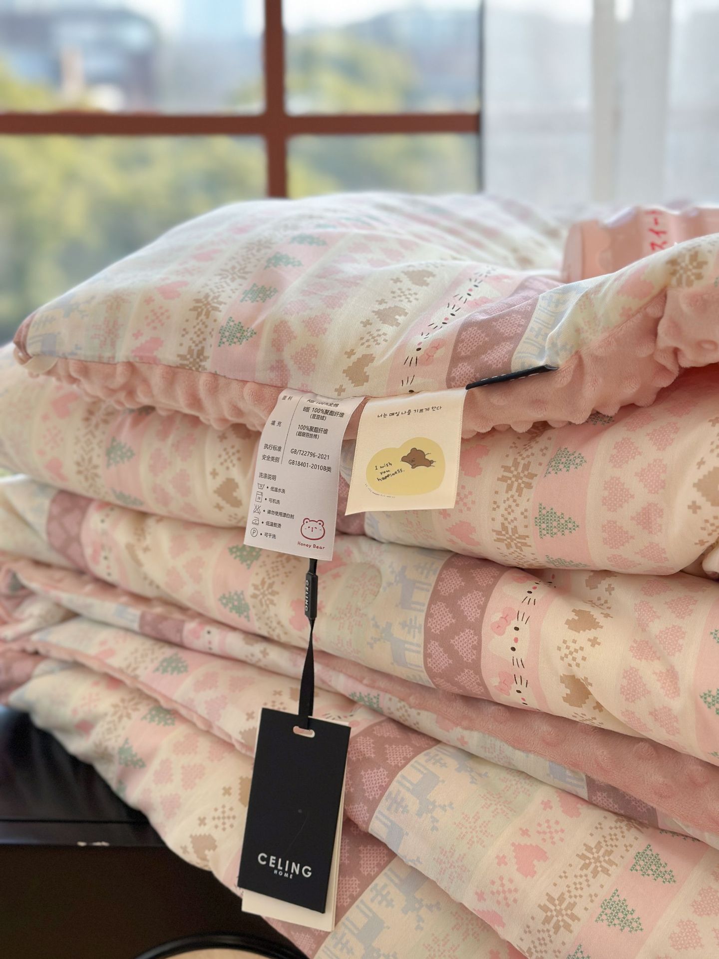 13372 All-cotton cartoon small floral print spring and autumn quilt soothing, bean quilt warm and fleece winter quilt core pic 89