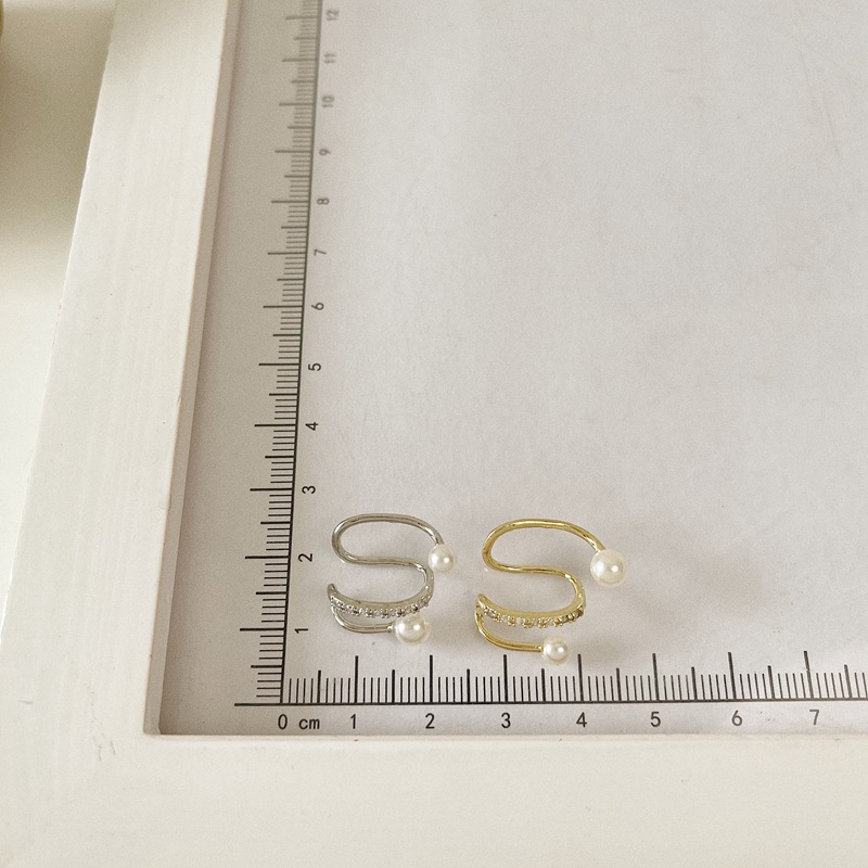 韩国小众设计感冷淡风耳夹无耳洞耳骨夹时尚气质简约波浪耳环耳饰详情17