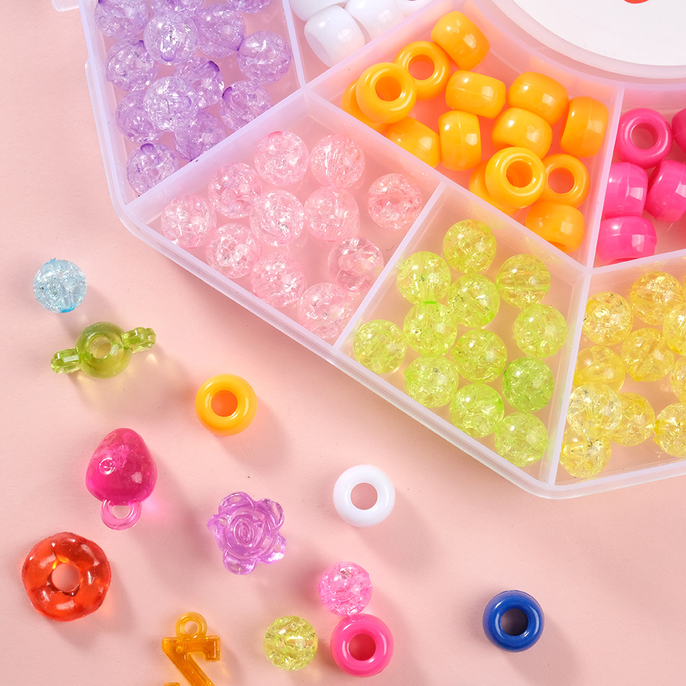 新款儿童手工串珠女孩diy手链益智创意饰品材料项链手链串珠批发详情11