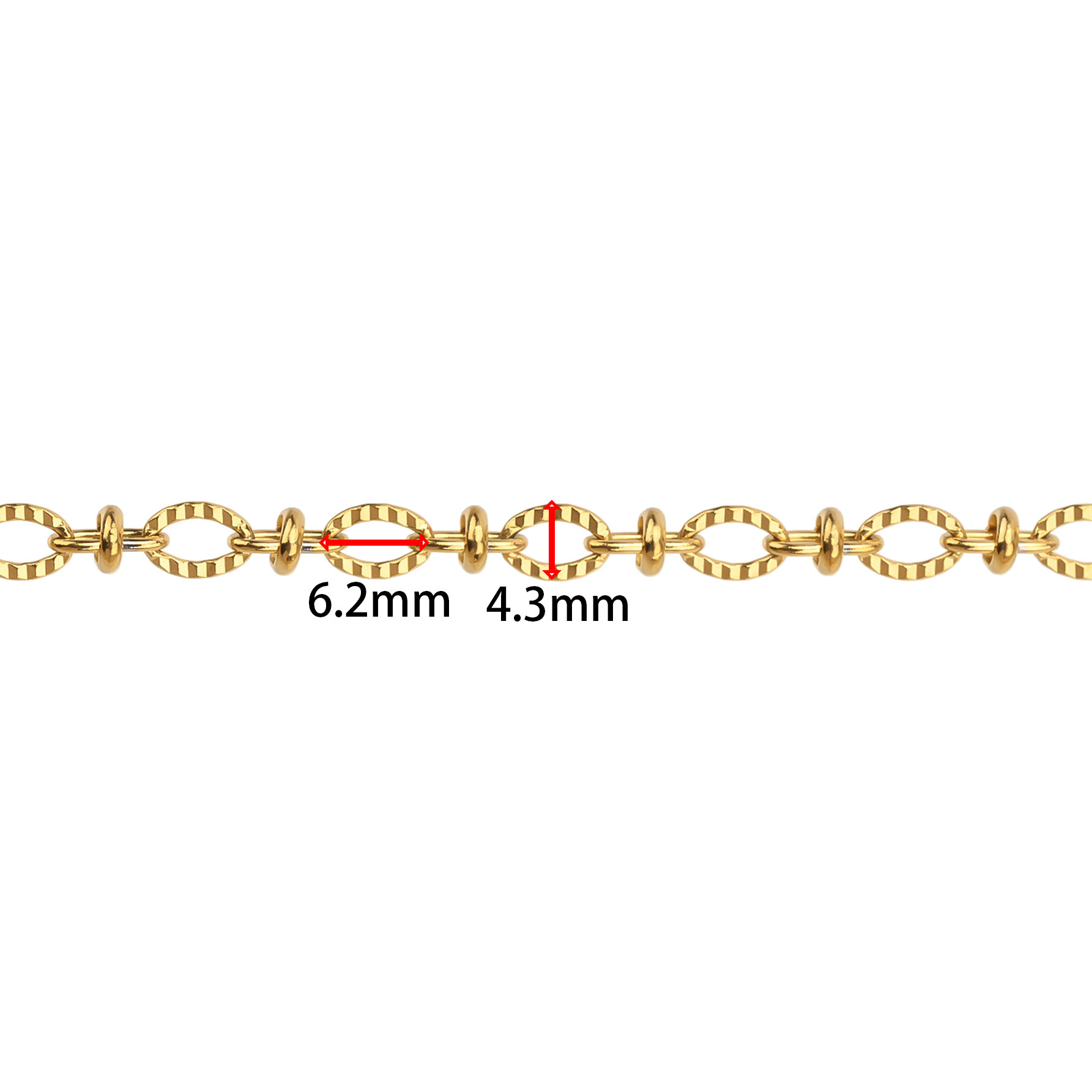 Stainless steel jewelry necklace, plain chain, bare chain, bracelet, Korean chain, cross chain, O-shaped chain pic 1