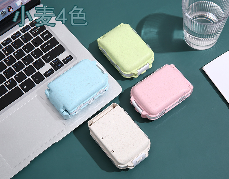 药盒便携式折叠三层8格小药盒药片药丸分装塑料收纳盒可印logo详情3