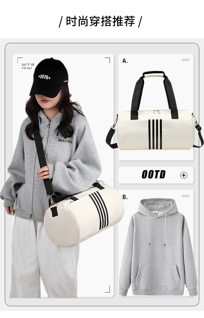 New travel bags for men and women, simple and short trips, lightweight single-shoulder crossbody storage bag, large-capacity carry-on luggage bag pic 4