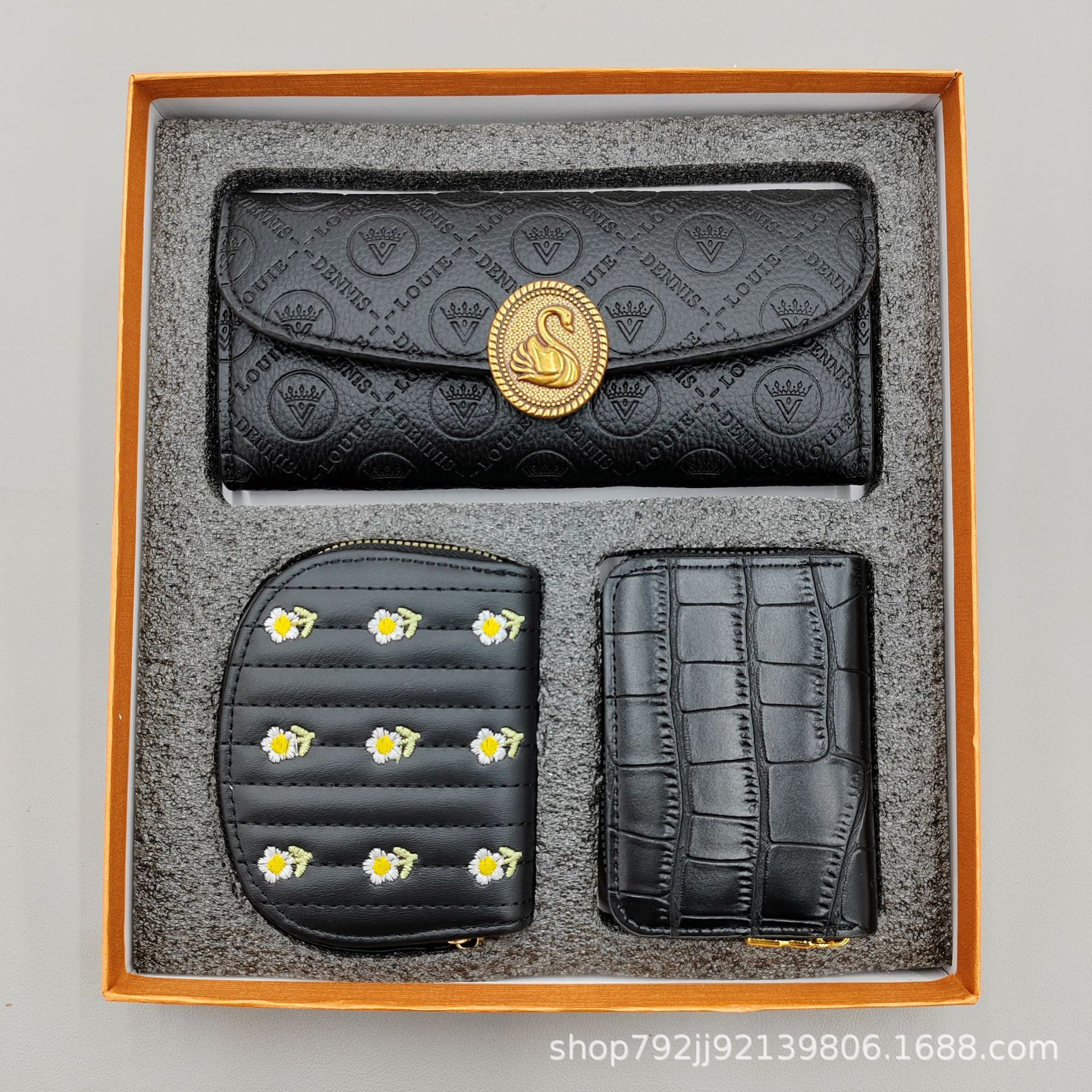 2024新款三件套礼盒装钱夹卡包套盒详情47