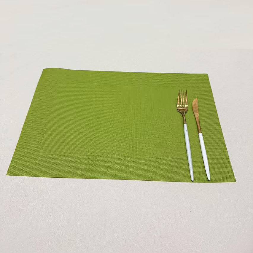 方框环保餐垫欧式PVC西餐隔热垫长方形日式简约餐桌垫杯垫碗垫详情7