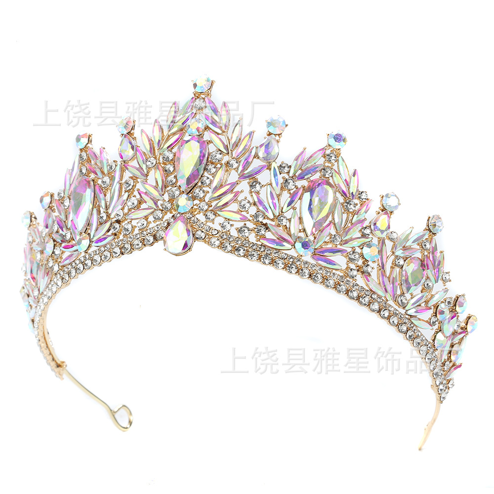 欧美巴洛克皇冠 华丽水晶装饰 婚纱造型高端头冠 雅星饰品详情8