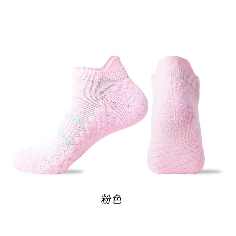 Spring and summer socks, short sports socks, outdoor running socks, anti-odor towel soles, shock-absorbing and anti-slip, couple basketball socks wholesale pic 4
