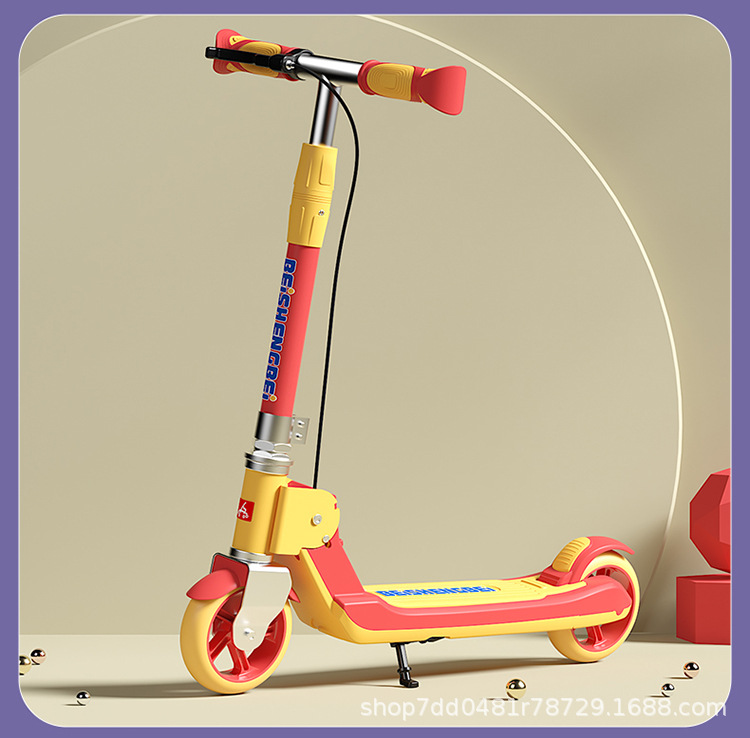 Two-wheeled scooters for children aged 6 to 12 to 15, including both boys and girls, are foldable pic 21