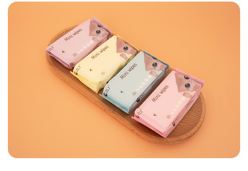 超迷你湿巾便携小包装抽取手口清洁湿纸巾女学生宿舍卫生湿巾婴儿详情19