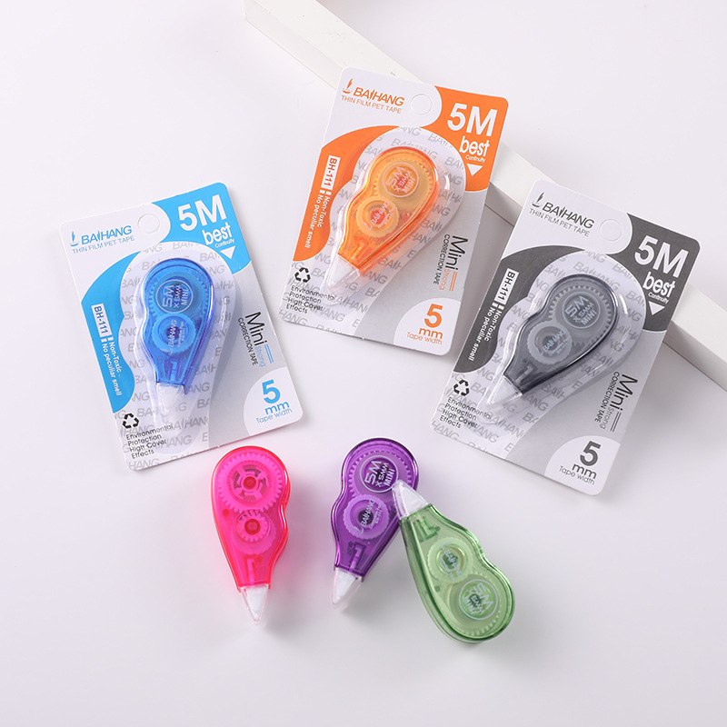 Wholesale of stationery correction tapes for primary and secondary school students, office and study supplies, and correction tapes. 5-meter correction tapes are directly supplied by the manufacturer pic 14