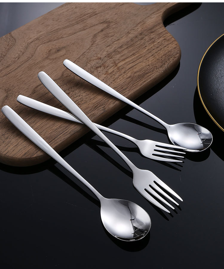 勺子316不锈钢韩式勺304高颜值餐具家用吃饭汤勺加厚甜品勺咖啡勺详情9