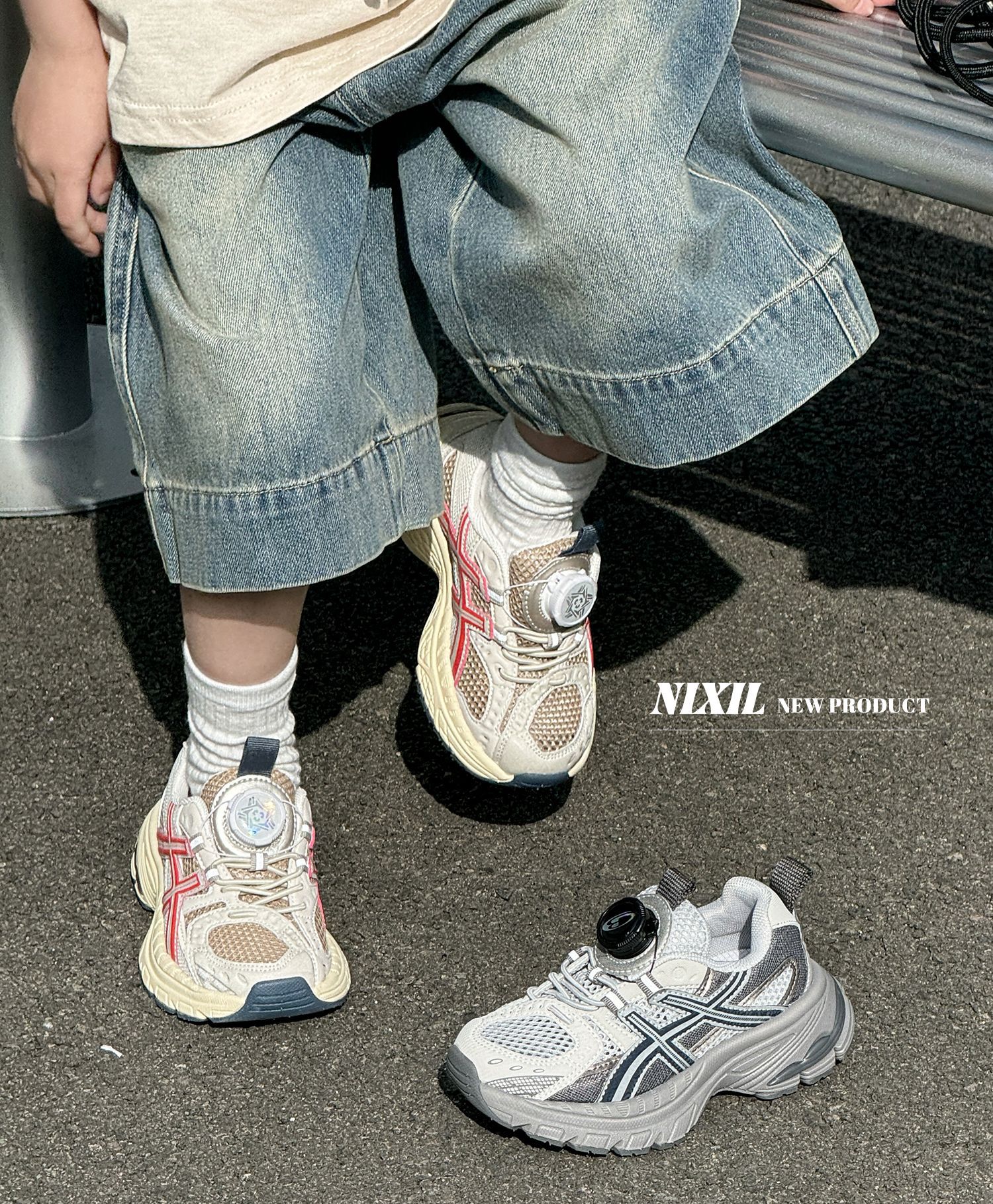 2025年夏季新款儿童老爹鞋时尚旋转扣童鞋单网透气男女童运动跑鞋详情27