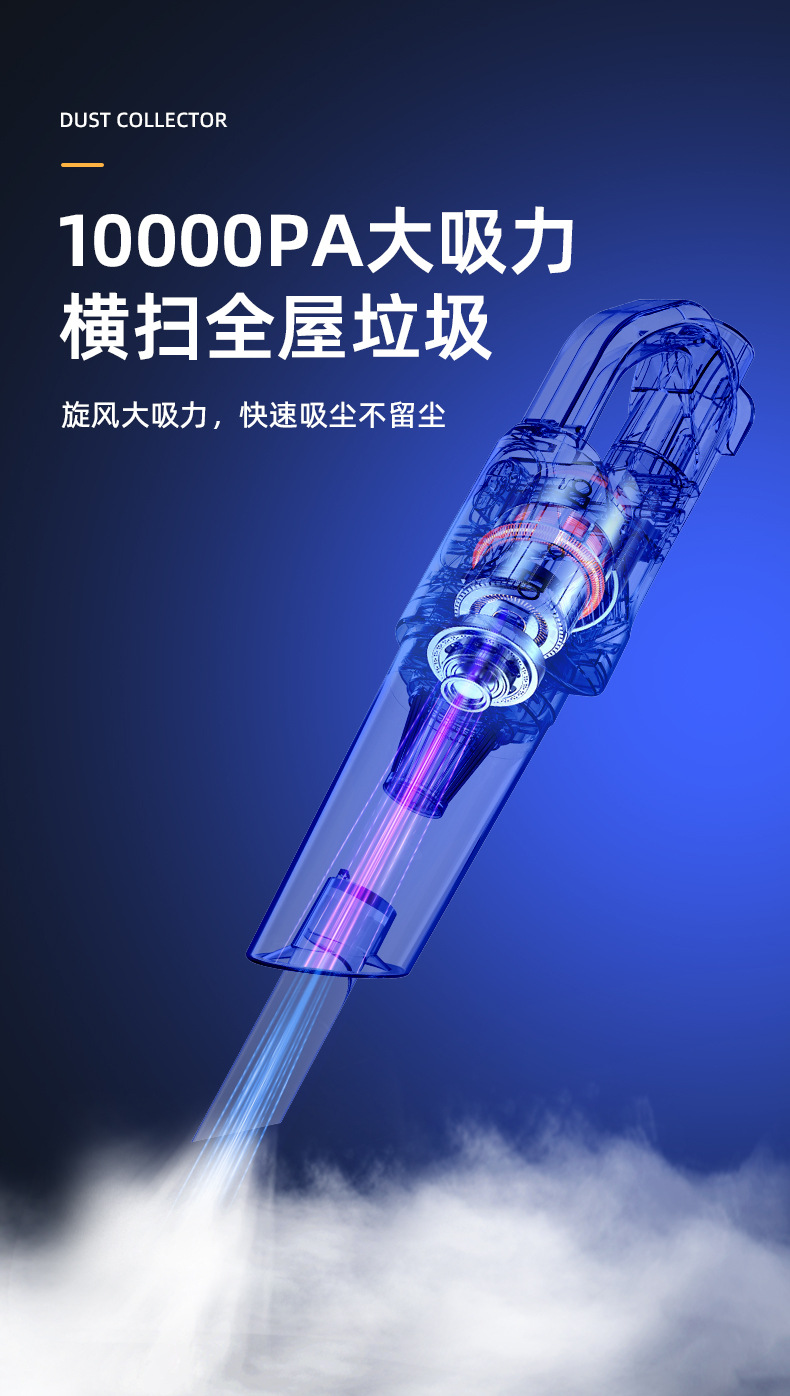 吸尘器家用手持便携车载充电电动无线吸尘器礼品批发一件起批跨境详情7