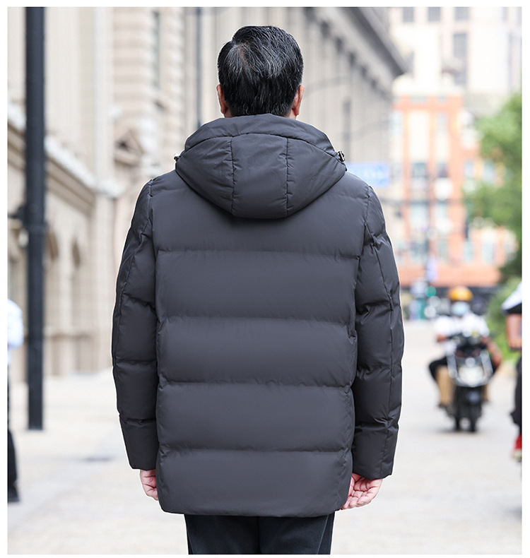 新品中老年人羽绒服男短款加厚2024冬装老年父亲爸爸鸭绒保暖外套详情30